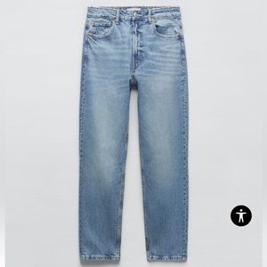 Zara high rise straight leg jeans size 8 NWOT